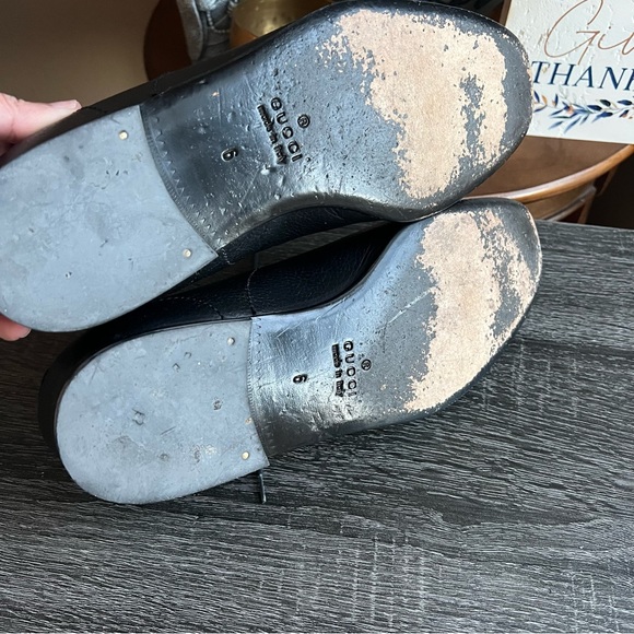Gucci Pebbled Leather Black Oxfords Gucci 6 (US6.5) - Picture 14 of 15